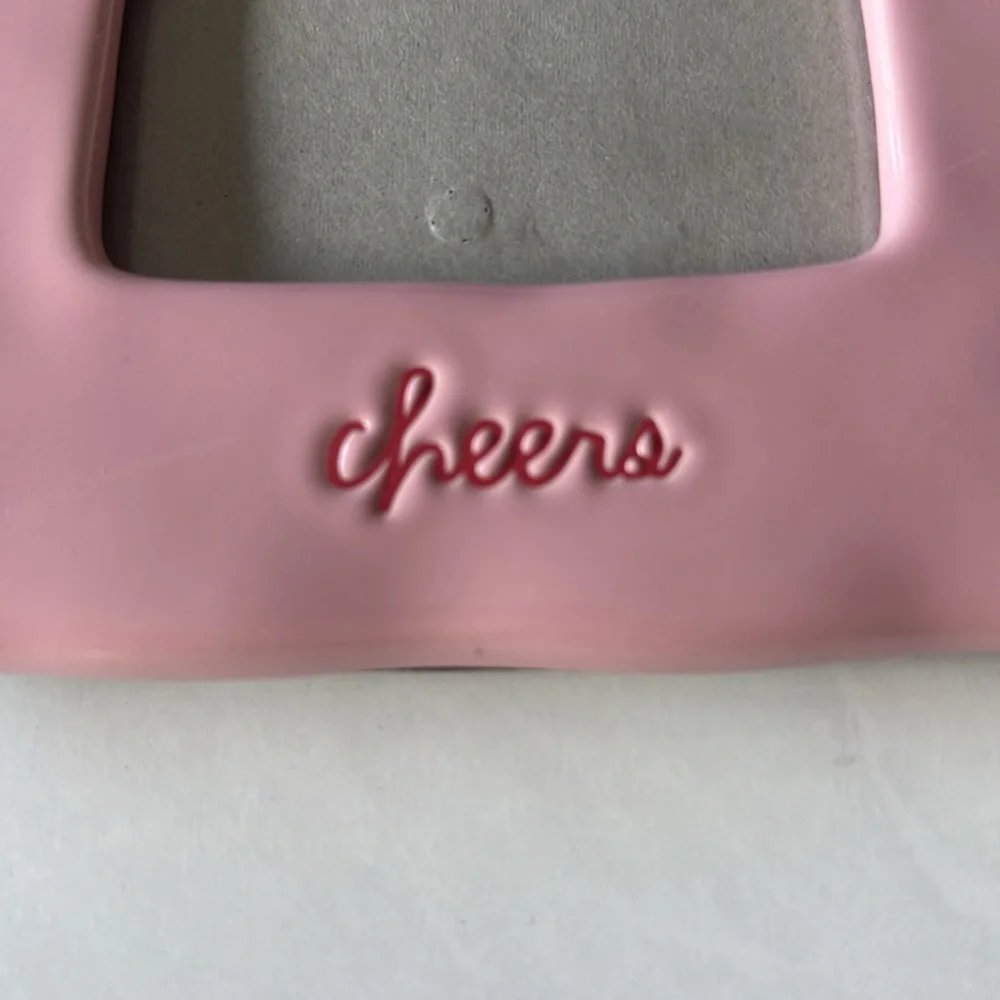 💕Rae Dunn Cheers Pink Picture Frame 4x6 - Picture 2 of 3